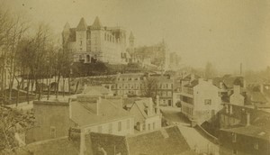 France Pau Castle general view Old Photo 1875