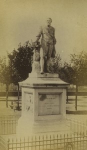 France Pau Statue d'Henri IV ancienne Photo 1875