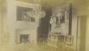 France Pau Castle Henri IV bedroom Old Photo 1875
