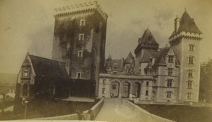 France Pau Castle entry Old Photo 1875