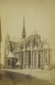 France Amiens Cathedral Apse Old Photo 1875