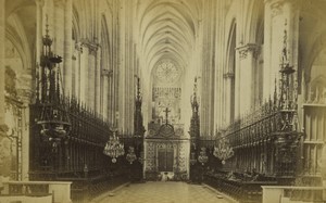 France Amiens Cathedral the choir Old Photo 1875