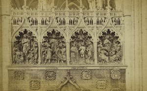 France Amiens Cathedral St John the Baptist retable Old Photo 1875