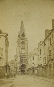 France Amiens Eglise Saint Leu Church Old Photo 1875