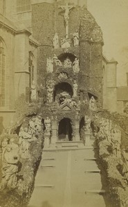 Belgium Antwerp Saint Paul Church calvary Old Photo 1875