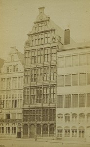 Belgium Antwerp Charles V house Old Photo 1875