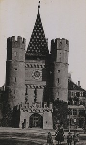 Switzerland Basel Saint Paul tower Old large CDV Photo 1890