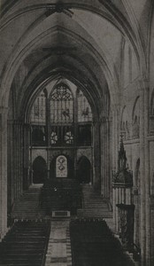 Switzerland Basel Cathedral interior Old large CDV Photo 1890