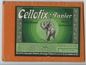 France photo advertising pocket paper Cellofix Kraft & Steudel