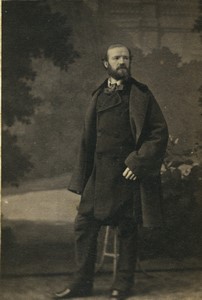 France Paris Bearded Man Fashion Second Empire Old CDV photo 1860