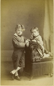 United Kingdom Londres Enfants Mode Victorienne  ancienne Photo CDV Taylor 1860
