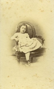 France Chagny Enfant Mode Second Empire Famille Petitcolas ancienne Photo CDV Sapet 1860 #1