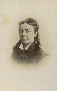 France Nimes Woman Portrait Old CDV photo Royer 1880