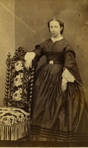 France Femme Mode Second Empire ancienne Photo 1865