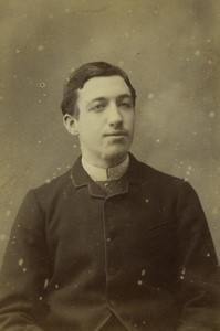 France Dijon Man Fashion Old CDV photo Chesnay 1880