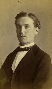 France Macon Young Man Fashion Old CDV photo Sereni 1870