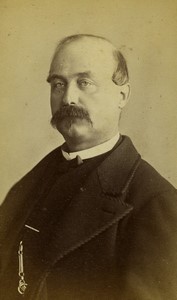France Macon Man Fashion Moustache Old CDV photo Sereni 1870