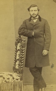 France Man standing Fashion Old CDV photo 1870