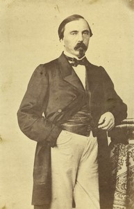 France Man Fashion Goatee Moustache Old CDV photo 1870