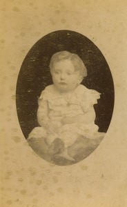 France Chalon Toddler Portrait Old CDV photo Apollony 1875