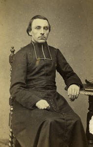 France Limoges Priest Religion Old CDV photo Martin 1875
