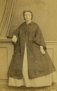 France Paris? Mrs Cousin Woman portrait Old CDV photo 1873