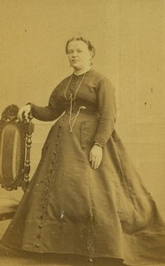 France Paris Woman Second Empire Fashion Old CDV photo Felix Cady 1865
