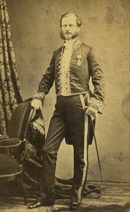 France Paris Marquis de Plessis  Old CDV photo Jean Capel 1865 #1
