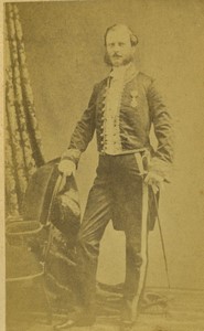 France Paris Marquis de Plessis  Old CDV photo Jean Capel 1865 #2