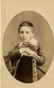 France Paris Child portrait Albert Levi? Old CDV photo Humblot 1875