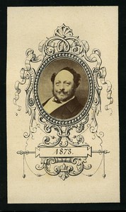 France Langouet Count Chatton des Morandais Death Souvenir Old CDV photo 1873