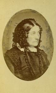 France French Woman portrait Old CDV photo 1865
