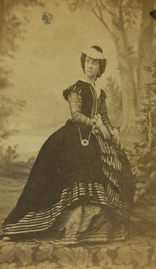 France Paris Stage Actress Eugènie Doche Theatre Old CDV photo Petit 1870