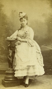 France Paris Actress Amélie Latour Old CDV photo Reutlinger 1870 #1