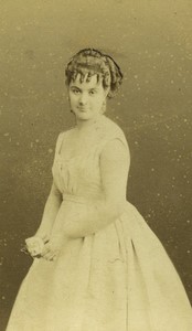 France Opera Mezzo Soprano Singer Marie Desclauzas Old CDV photo Reutlinger 1870