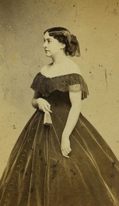 France Paris Stage Actress Singer Celine Montaland  Old CDV photo Cremiere 1860s