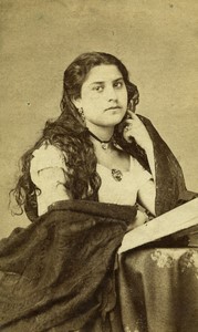 France Paris Unidentified Stage Actress? Old photo 1870