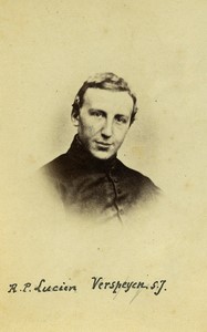 Belgique Gand Ghent RP Lucien Lucianus Verspeyen Pretre Jesuite? ancienne Photo CDV 1870