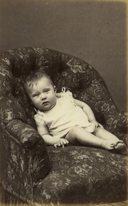 France St Quentin baby boy Portrait Fashion Old CDV photo Vinmer 1890