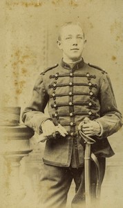 France Lille Military Portrait Uniform Old CDV photo Delarue 1890