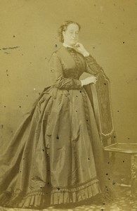 France Empress Eugénie de Montijo Napoleon III Old CDV photo 1865