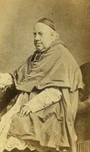 France Cardinal Francois-Désiré Mathieu religion Old CDV photo Petit  1865