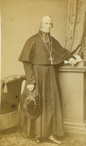 France Religion Cardinal Monseigneur de Bonnechose Old CDV photo Franck 1865