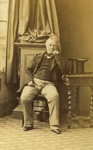 France Political Statesman Historian Adolphe Thiers Old CDV photo Disderi 1865