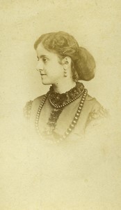 France Opera Singer Adelina Patti Old CDV photo Reutlinger 1865