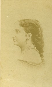 France Countess of Paris Marie-Isabelle d'Orléans Old CDV photo Franck 1865