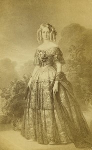 France Marie-Caroline de Bourbon-Siciles Duchess of Aumale CDV photo Franck 1865