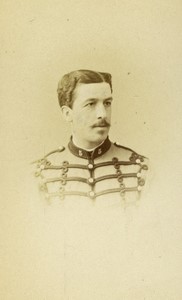 France Paris Military Man in Uniform Portrait Old CDV photo Lejeune 1870