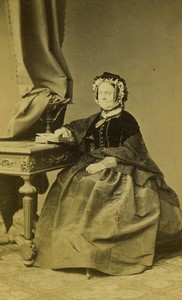 France Paris Woman Second Empire Fashion Old CDV photo Torbechet 1860's