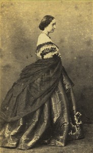 France Paris Femme Second Empire Mode ancienne Photo Bayard & Bertall CDV 1860's